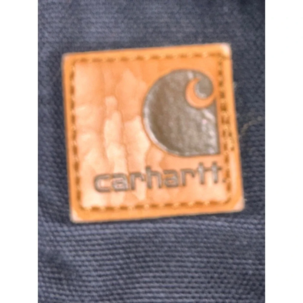 Carhartt Kids Black Cotton Duck Canvas Hooded Active Jacket Size 6 CTG157